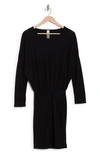 Go Couture Long Sleeve Sweater Dress In Black