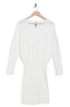 Go Couture Long Sleeve Sweater Dress In Ivory