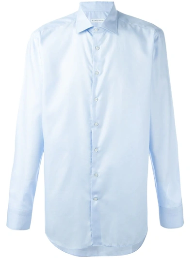 Etro Logo Patch Shirt In Blue