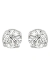 Suzy Levian 14k Gold Plated Sterling Silver Round Cut Diamond Stud Earrings