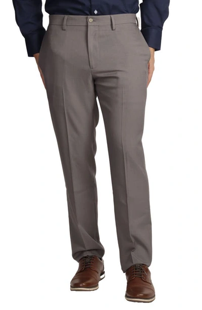 Tailorbyrd Straight Leg Dress Pants In Pewter