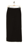 T Tahari Pull-on Scuba Maxi Skirt In Black