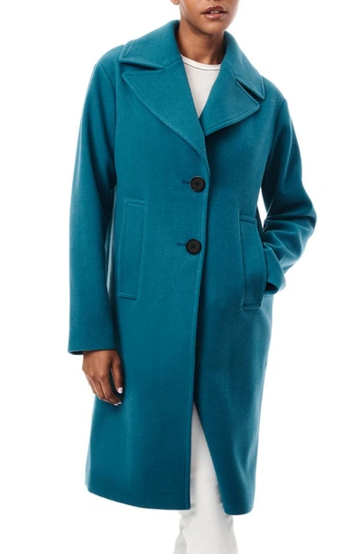 Bernardo Desk To Dinner Oversize Coat In Dark Cyan