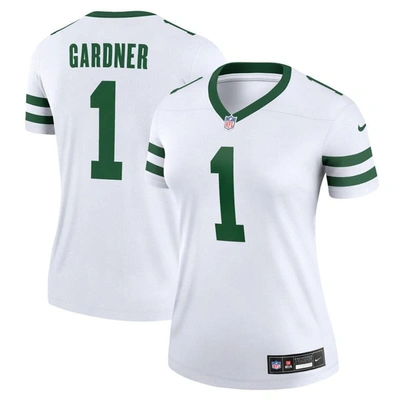 Nike Sauce Gardner White New York Jets Alternate Legend Jersey