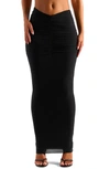 Naked Wardrobe Ruched Maxi Skirt In Black