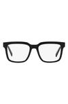 Dolce & Gabbana 52mm Square Optical Glasses In Black
