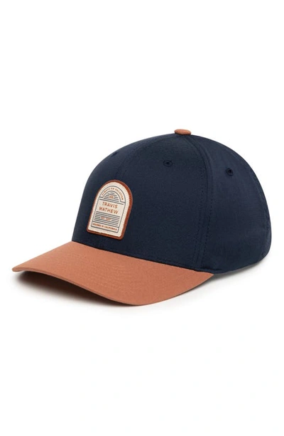 Travismathew Instant Connection Snapback Baseball Cap In Total Eclipse