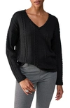Sanctuary Keep It Cable Sweater In Black