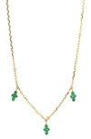 Bony Levy Gem Station Necklace (nordstrom Exclusive) In 18k Yellow Gold - Emerald