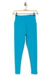 Beyond Yoga Space Dye Spin Out Leggings In Blue Glow Heather
