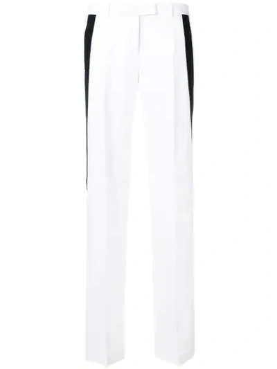 Michael Kors Black Stripe Track Trouser In White