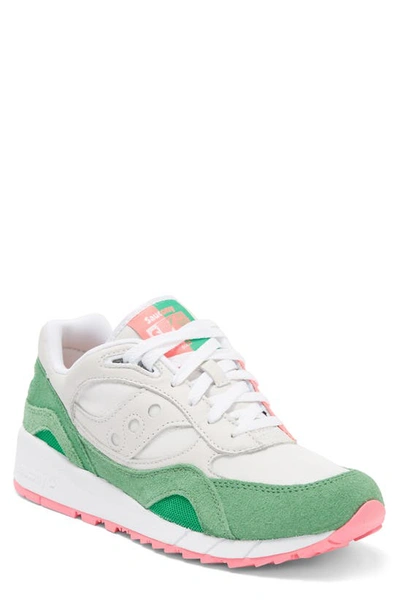 Saucony Shadow 6000 Mushroom Pack Sneaker In Green/ White