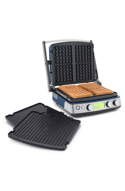 Greenpan Elite Ceramic Nonstick Multi Grill/griddle/waffle Maker In Oxford Blue