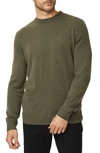 Good Man Brand Cashmere Crewneck Sweater In Military Green