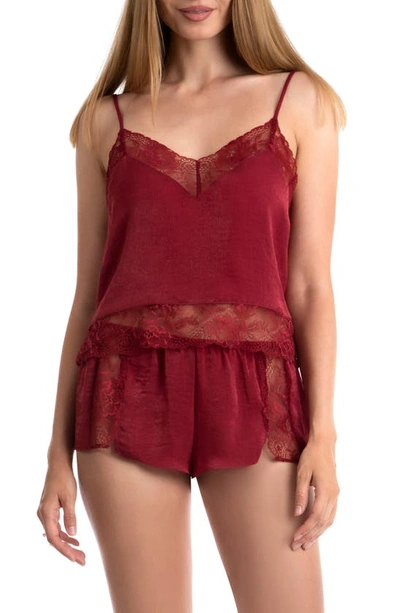 In Bloom By Jonquil Wait Until Dark Camisole & Shorts Pajamas In Cinnamon