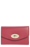 Mulberry Darley Folded Leather Wallet In Wild Berry