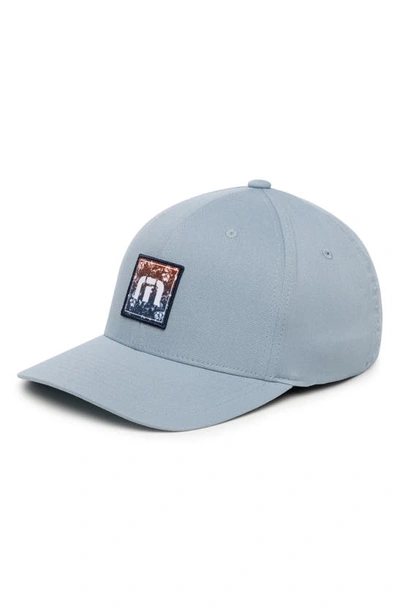 Travismathew Table For Two Baseball Cap In Heather Ash Blue