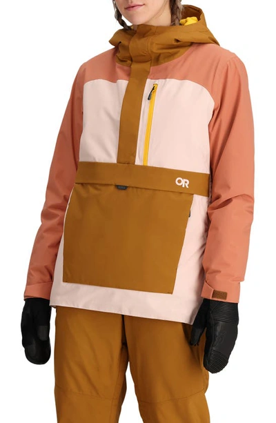 Outdoor Research Snowcrew Anorak In Sienna/ Cinnamon/ Bronze