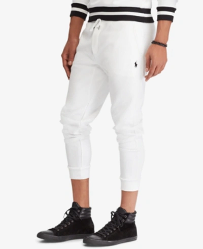 Polo Ralph Lauren Men's Double-knit Jogger Pants In White