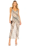 By The Way. Dina Draped Maxi Dress In Snake