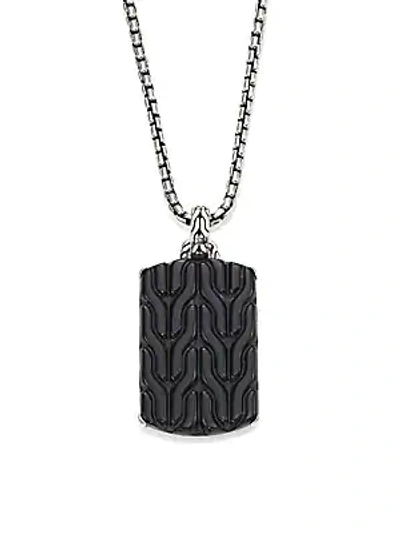 John Hardy Classic Chain Collection Pendant & Chain Necklace In Onyx