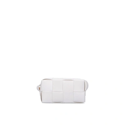 Bottega Veneta Brick Cassette Shoulder Bag In White