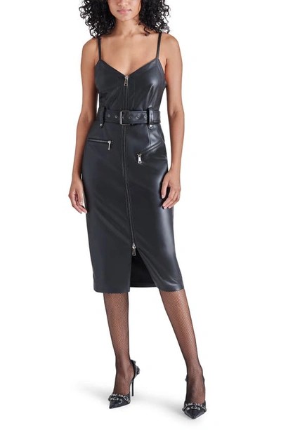steve madden faux leather dress Steve Madden Belen Faux Leather Minidress, 6 main image 0
