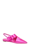 Kate Spade Bianca Pointed Toe Slingback Flat In Vivid Pink