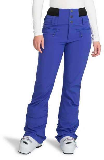 Roxy Rising High Waterproof Shell Snow Trousers In Bluing