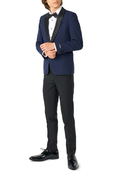 Opposuits Kids' Midnight Blue Two-piece Tuxedo Suit With Bow Tie In Navy