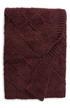 Barefoot Dreams Cozychic™ Diamond Weave Blanket In Fig