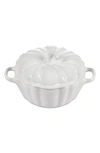 Le Creuset Figural Pumpkin Mini Baking Dish In White