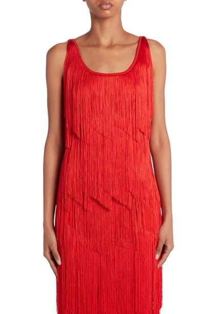 Tom Ford Fringe Tank In Candy Red