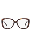Michael Kors Perth 53mm Square Optical Glasses In Dk Tort