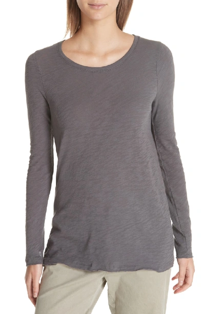 Atm Anthony Thomas Melillo Destroyed Long-sleeve Tee In Charcoal