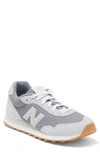 New Balance 515 Suede Sneaker In Steel/ Quartz Grey