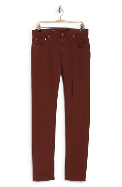 Ag Dylan Skinny Fit Pants In Rich Crimson