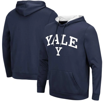 Colosseum Navy Yale Bulldogs Resistance Pullover Hoodie
