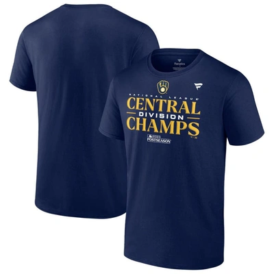 Fanatics Branded  Navy Milwaukee Brewers 2023 Nl Central Division Champions Locker Room T-shirt