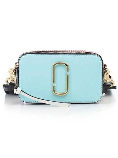 Marc Jacobs Snapshot Small Camera Shoulder Bag In Baby Blue Multi