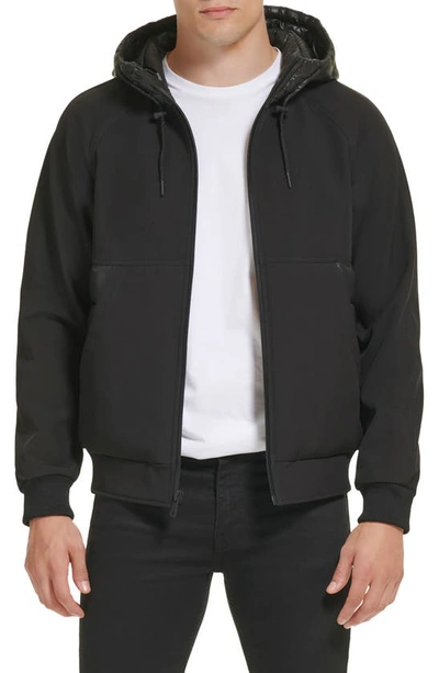 Kenneth Cole New York Mix Media Water Resistant Soft Shell