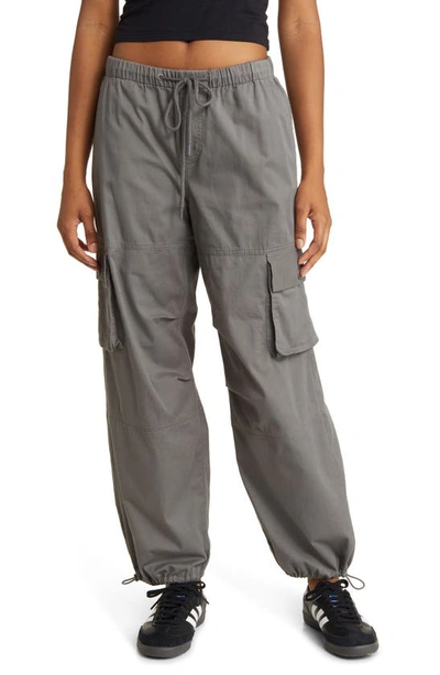 Bp. Elastic Cuff Cargo Trousers In Grey Pearl