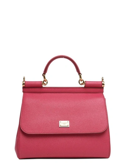 Dolce & Gabbana 'sicily' Hand Bag In Red