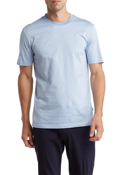 Hugo Boss Tiburt Crewneck T-shirt In Blue