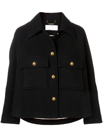 Chloé Chloe Black Loose Fitted Jacket