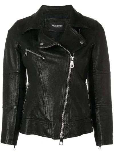 Neil Barrett Black Leather Biker Jacket