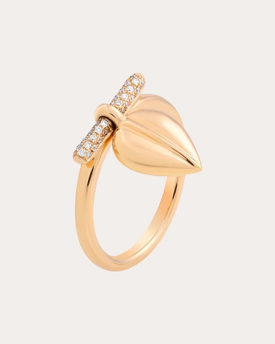Maison Tjoeng Women's Lazarus 18k Gold Diamond Charm Ring