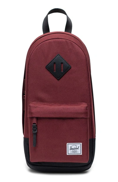 Herschel Supply Co Heritage Shoulder Bag In Port/ Black