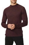 Good Man Brand Mock Neck Merino Wool Sweater In Fig