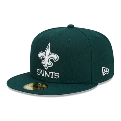 New Era Green New Orleans Saints  Main 59fifty Fitted Hat